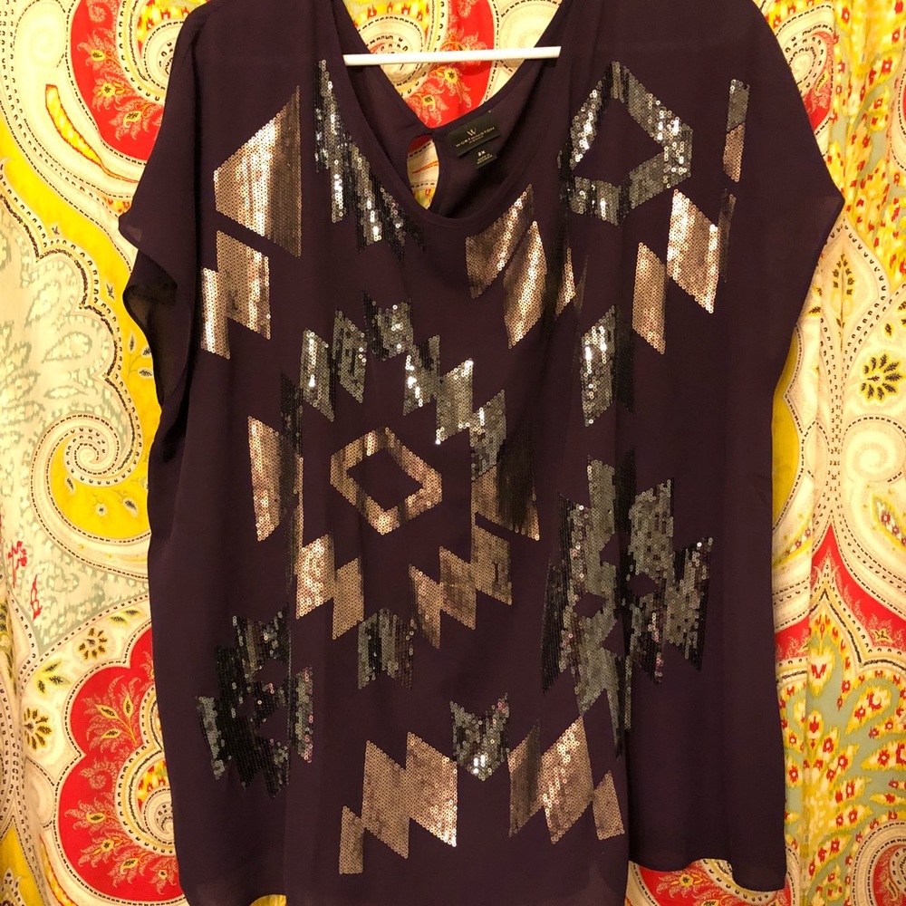 Worthington sequined top! Perfect condition!